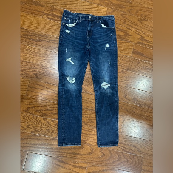 American Eagle Outfitters Other - American Eagle Outfitters Men's Dark Blue Distressed Jeans